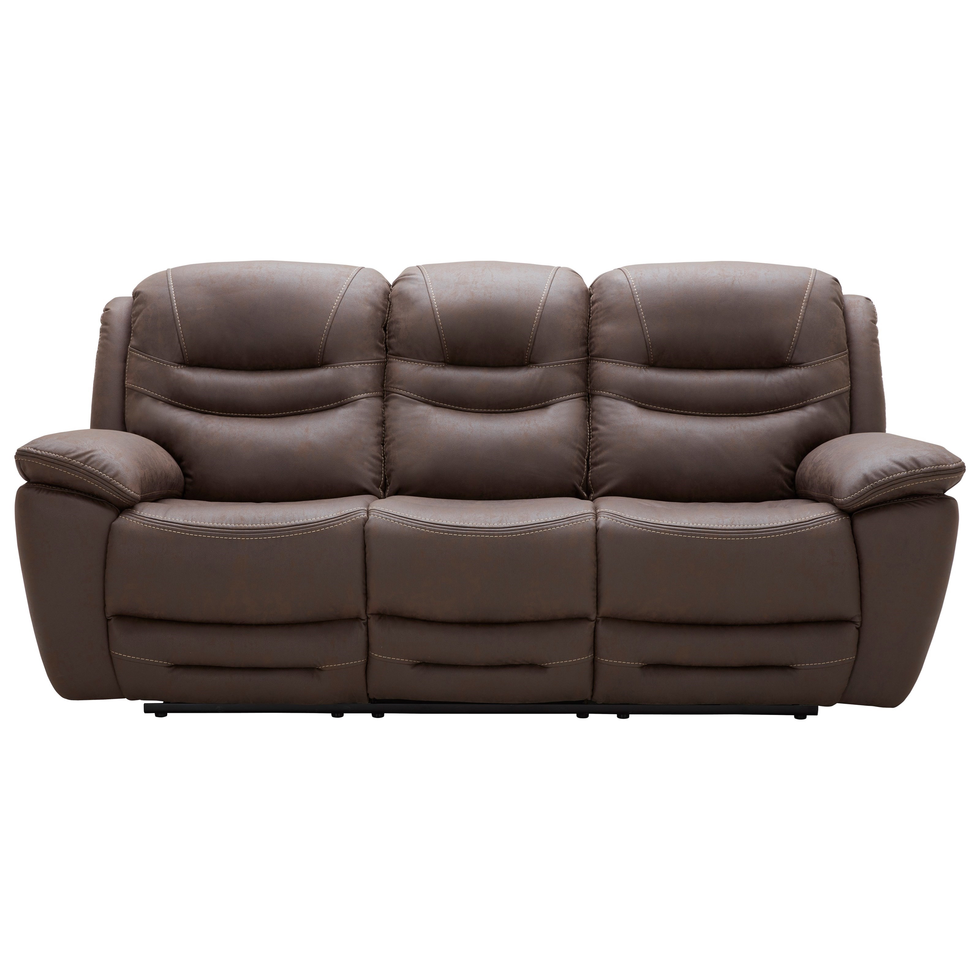 K.C. Shaffer Casual Reclining Sofa Walker's Furniture Reclining Sofas